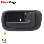 มือเปิดใน มือดึง ด้านใน มือจับในประตู ข้างขวา 1 ชิ้น สีดำ สำหรับ Hino Mega Mega700 Victor